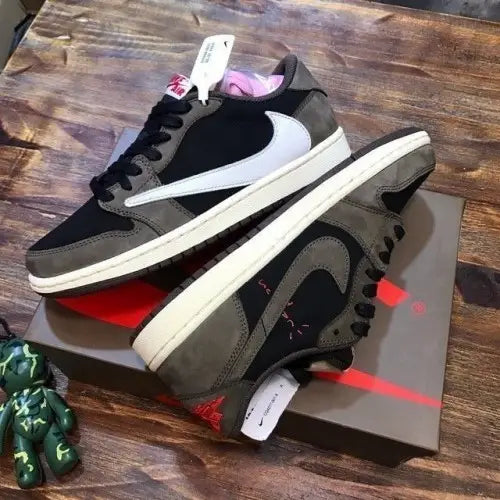 Travis scott x Air Jordan 1 Low OG DARK MOCHA Suede Quality Surplus Semi UA