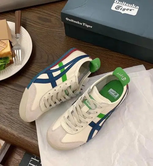 Onitsuka Tiger MEXICO 66 Cream Blue Leather Quality Fixxx