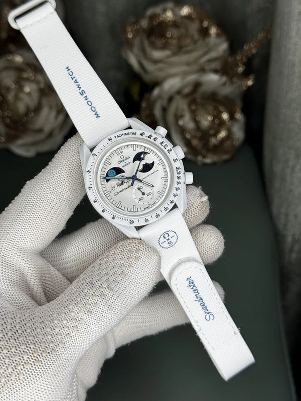 Swatch x Omega Bioceramic Moonswatch Mission To Earthphase