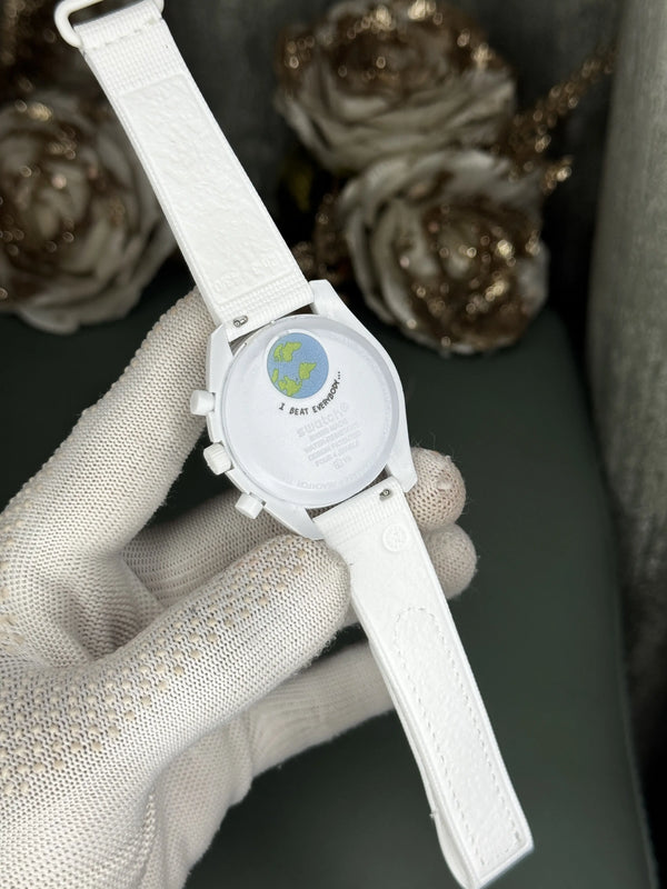 Swatch x Omega Bioceramic Moonswatch Mission To Earthphase