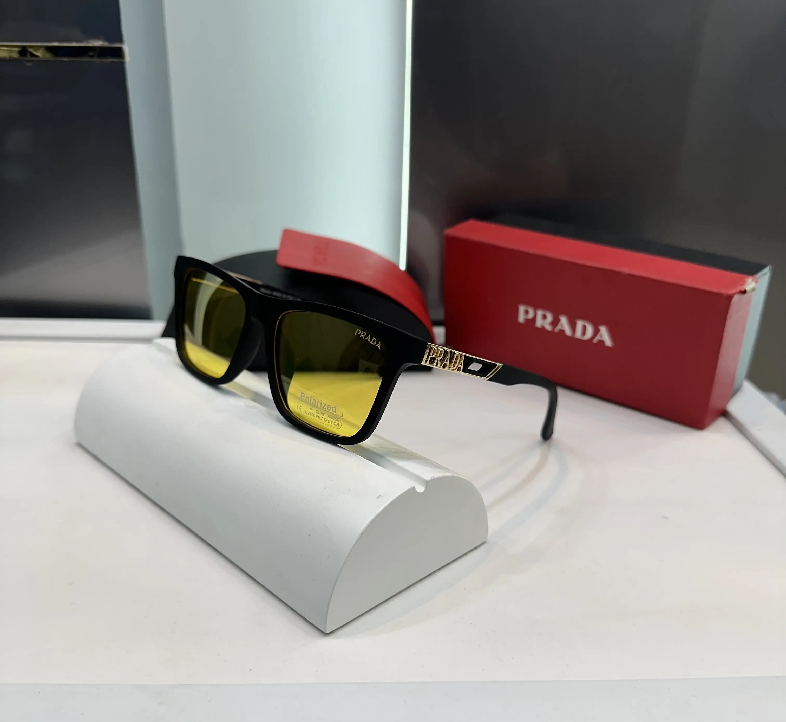 Prada Black Yellow Premium Shades 2026 Main image
