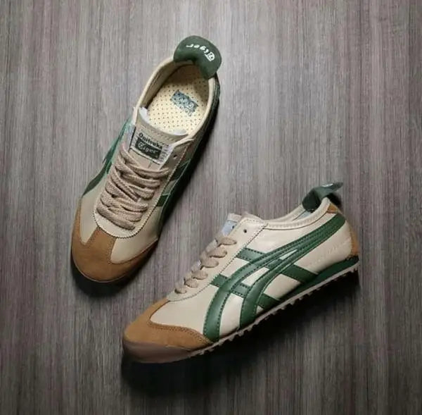 Onitsuka Tiger MEXICO 66 Beige Grass Green 1st Leather Quality Fixx