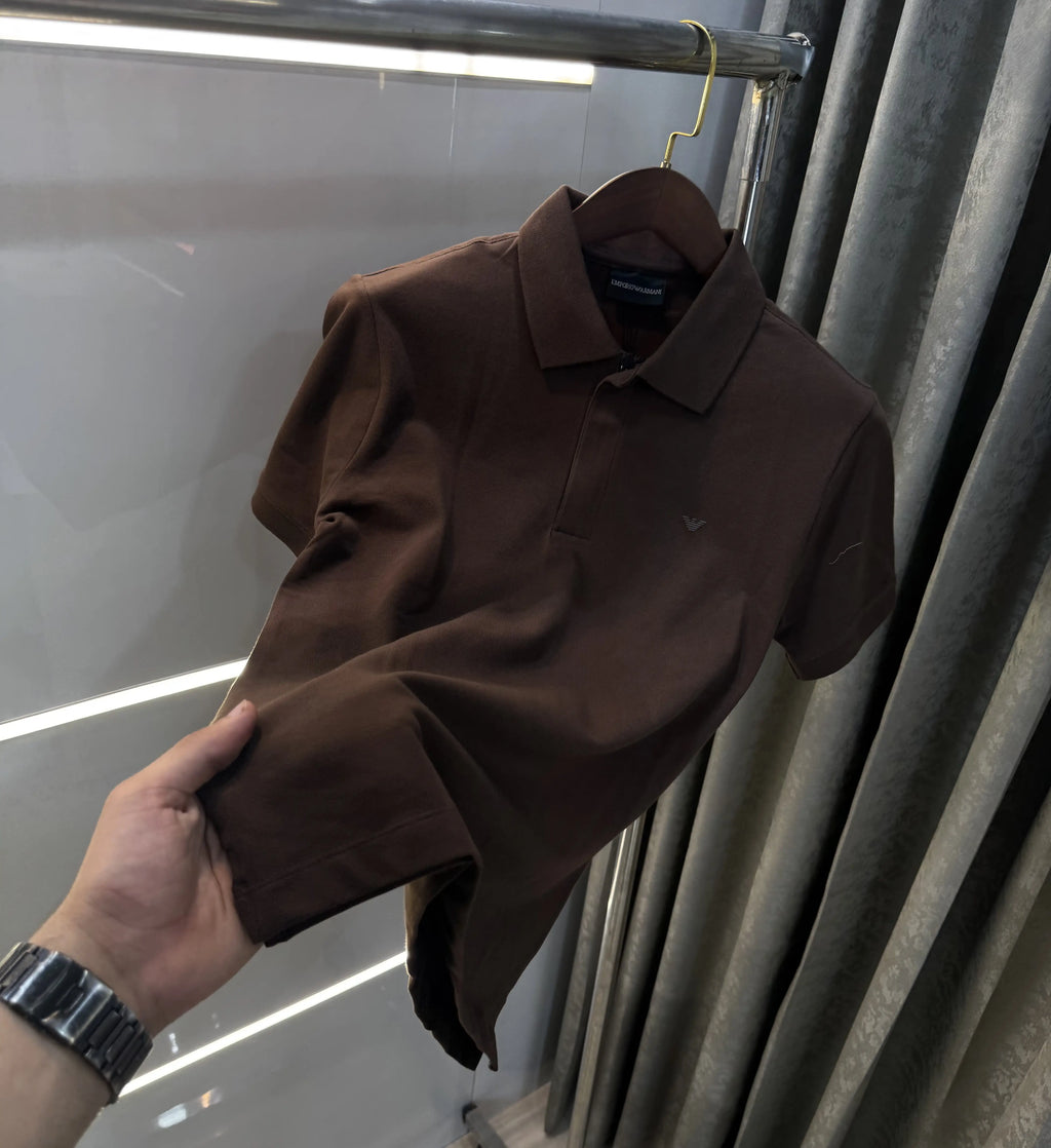 Emporio Arman i Brown Premium Polo T-Shirt