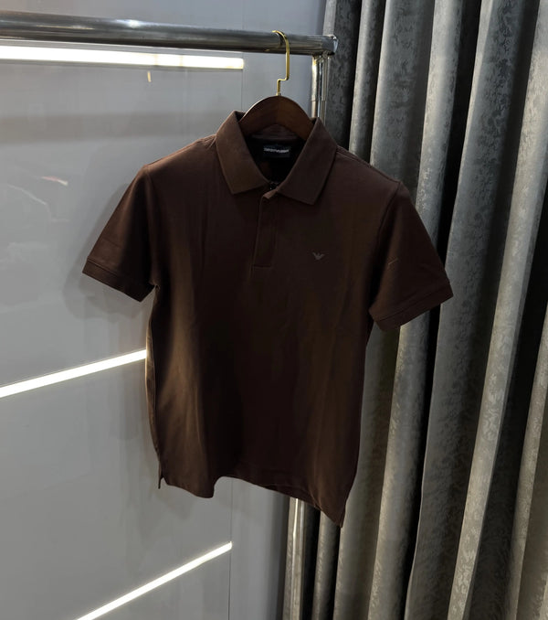 Emporio Arman i Brown Premium Polo T-Shirt
