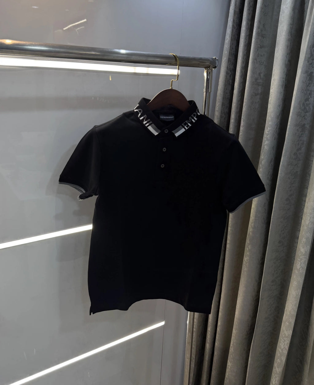 Emporio Arman i Black Premium Polo T-Shirt