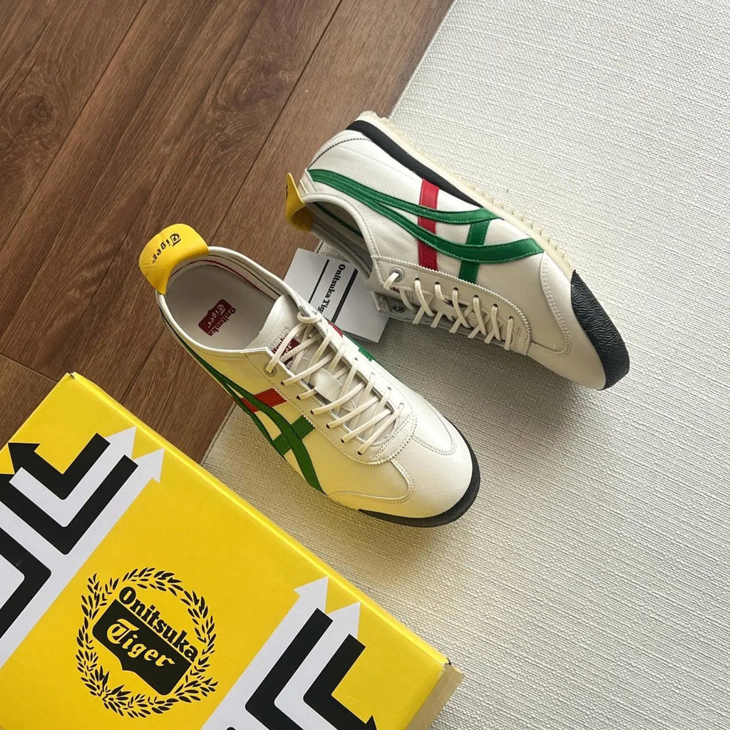 Onitsuka Tiger Mexico 66 SD Birch Green Red Sneakers Mens D-2079