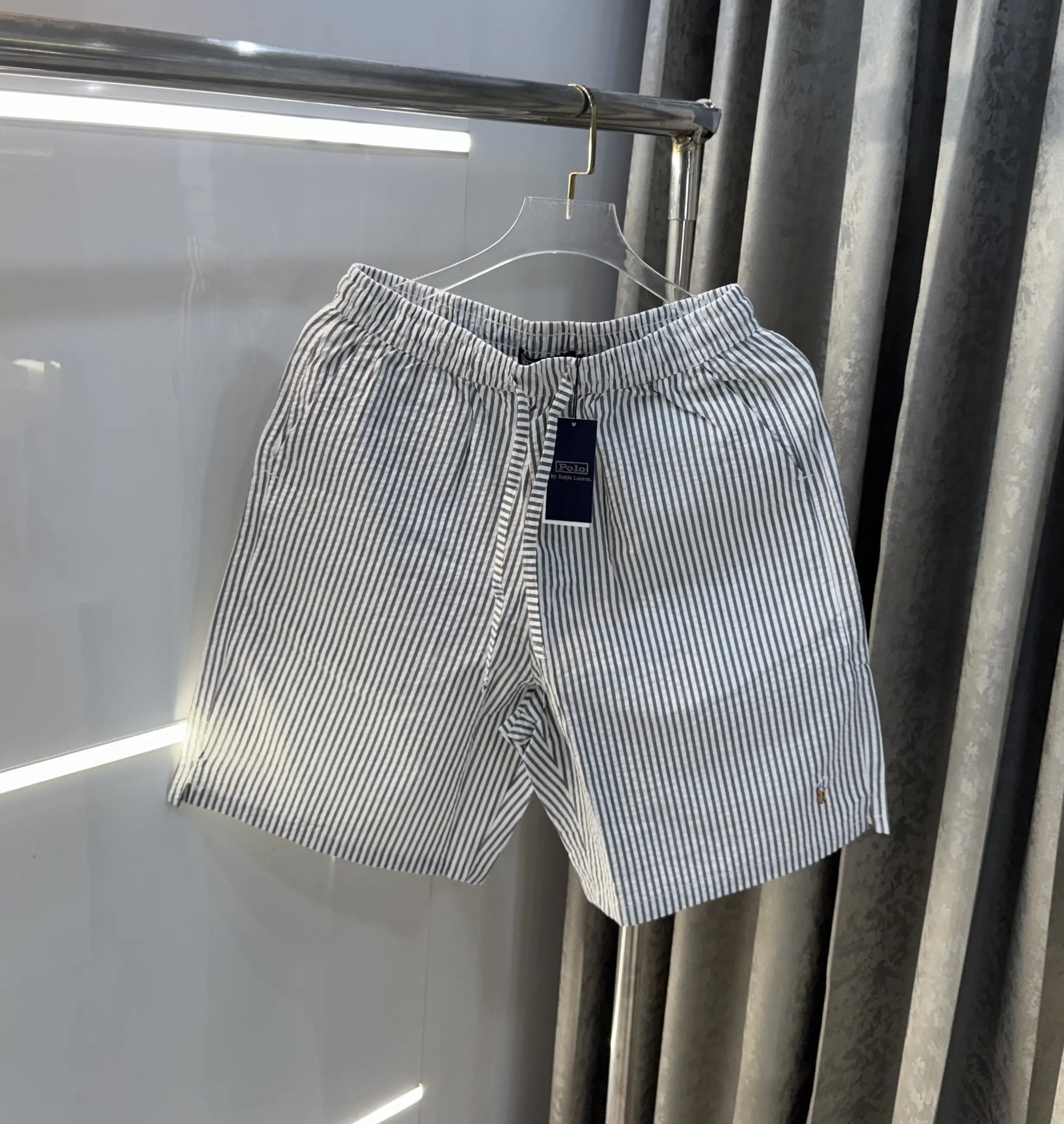 Ralph Lauren Grey Premium Linen Shorts Main image