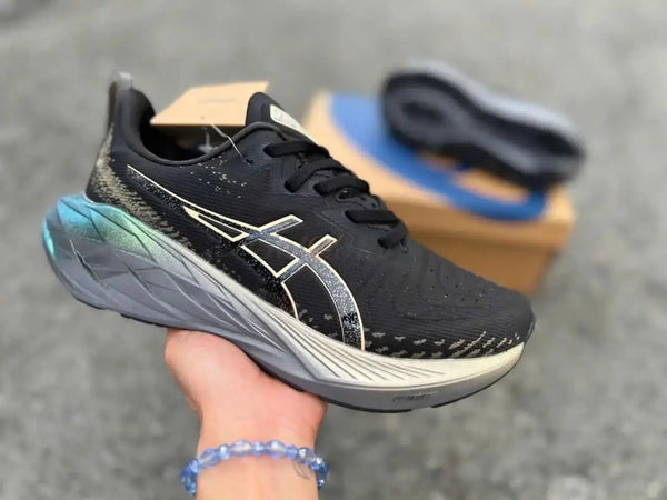 Asics_Novablast 4 Platinum Black Champagne Mens Shoes