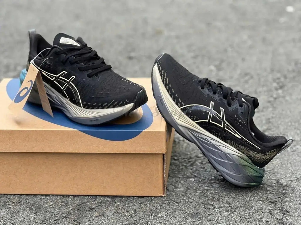 Asics_Novablast 4 Platinum Black Champagne Mens Shoes