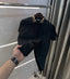 Versace Couture Black Logo Work Imported Polo T-Shirt