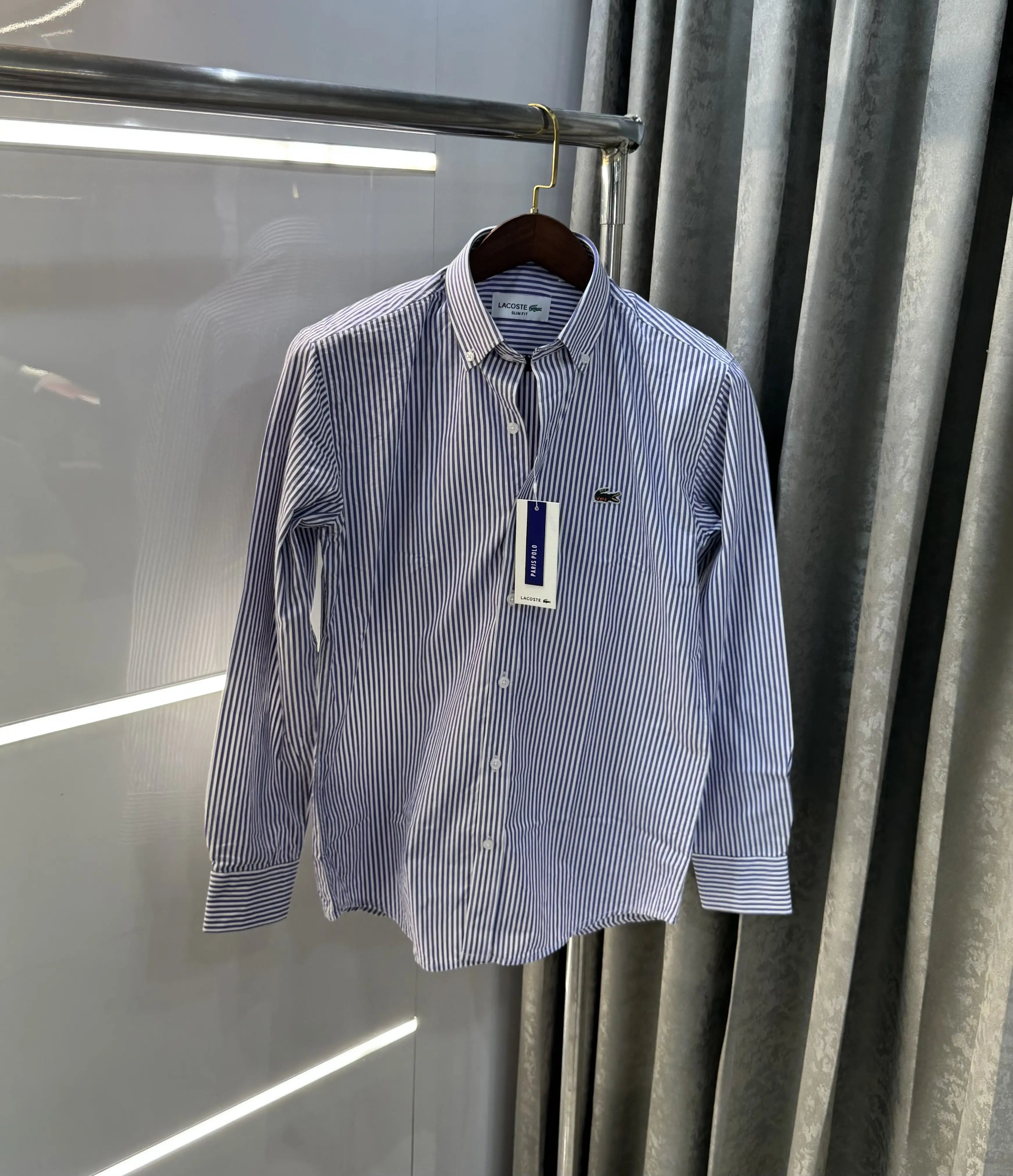 Lacoste Purple Stripes Premium Shirt