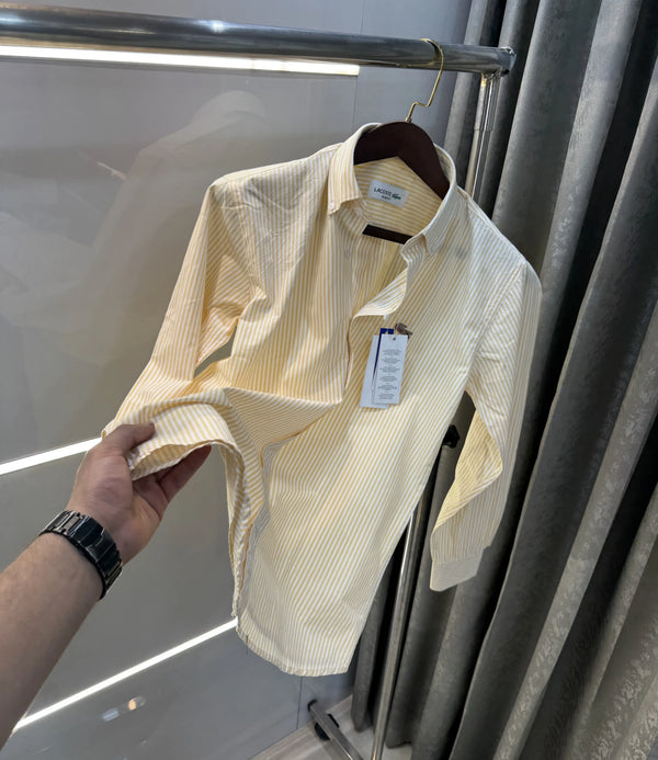 Lacoste Yellow Stripes Premium Shirt