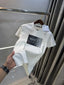 Balmain Paris White E Logo Work Premium T-Shirt