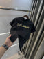 Balmain Paris Black C Logo Work Premium T-Shirt