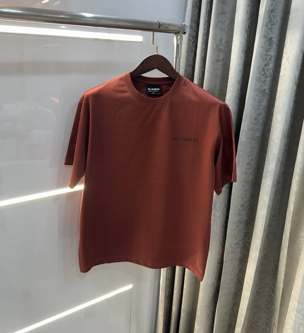 All Saints Rust Logo Print Imported Oversized T-Shirt