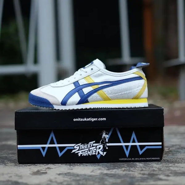 Onitsuk_a Tiger Mexico 66 SD - WhiteBlueYellow  Mens Premium First Copy D-1920