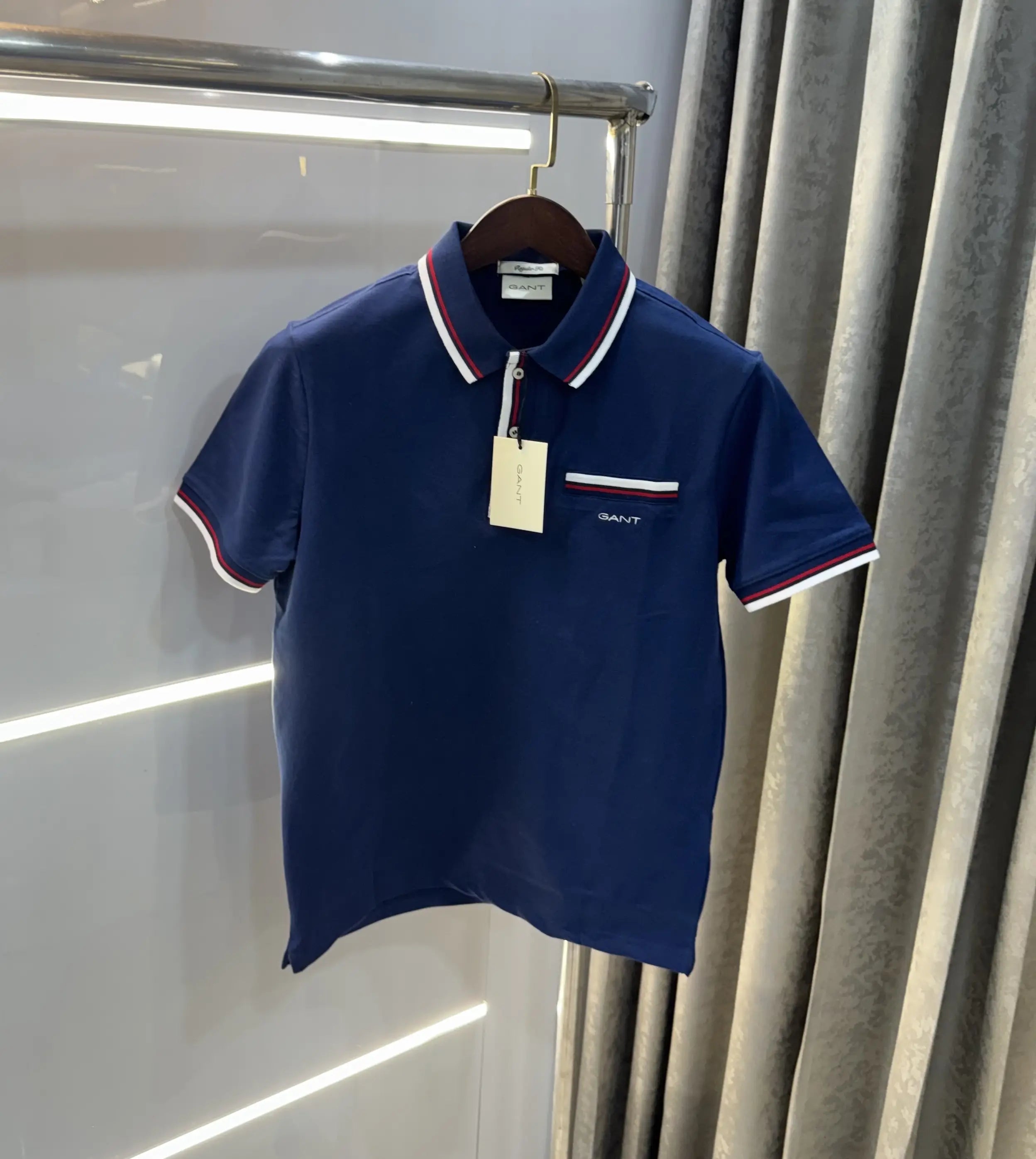 Gant Petrol Blue Embroidery Logo Premium Polo T-shirt Main image