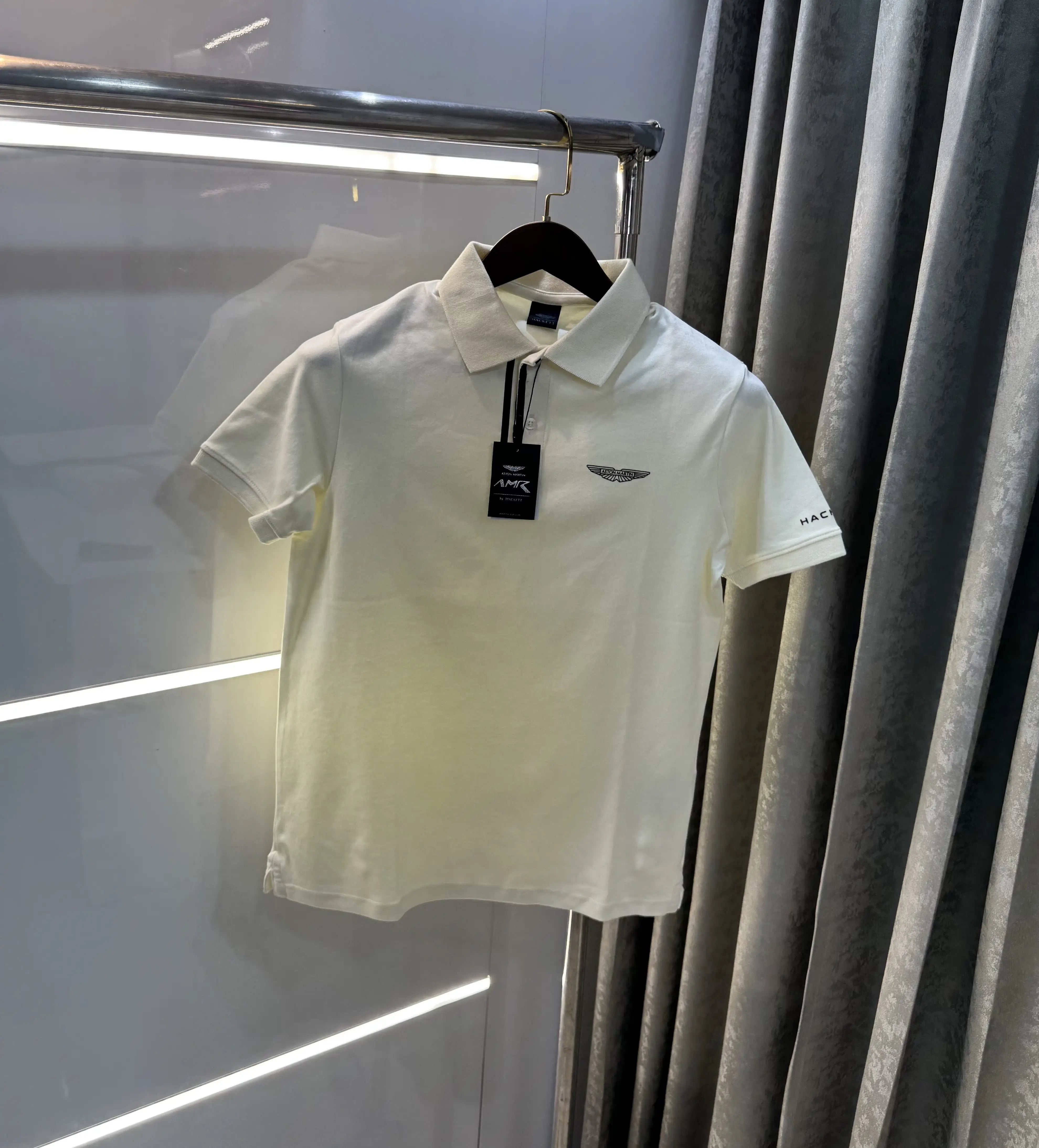 Hacket Cream Logo Work Premium Polo T-Shirt Secondary image