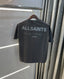 All Saints Dark Grey Logo Print Imported Oversized T-Shirt