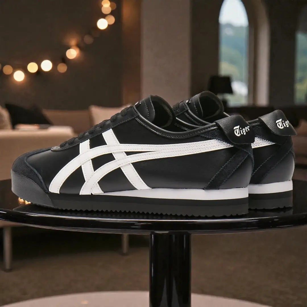 Onitsuka Tiger Mexico 66 PF Black White 7A Premium Mens Sneakers D-2083