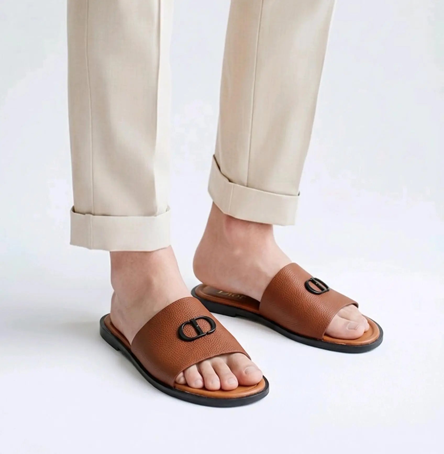 Dior_CD Tan Slide For Men Main image