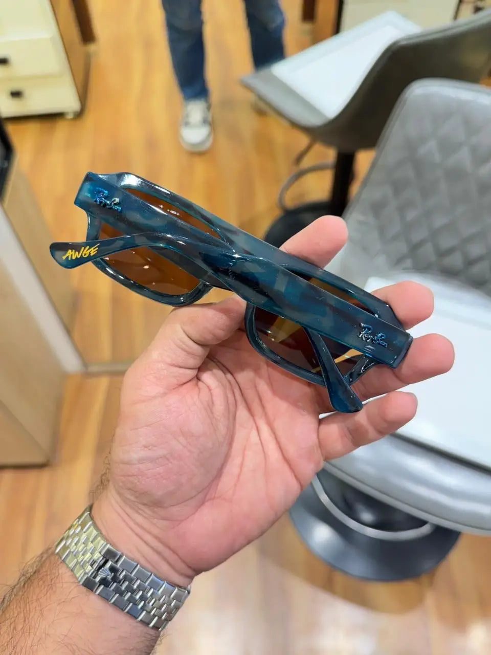 Rayban 4454  blue brown