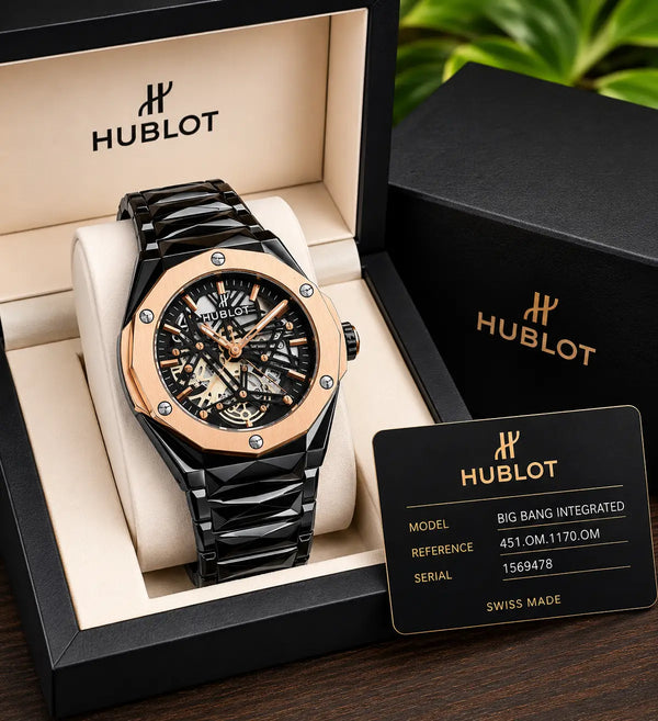 HUBLOT Tourbillon diamond cut chain