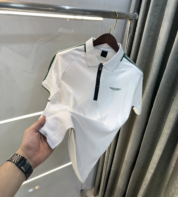 Hacket White Logo Work Premium Polo T-Shirt
