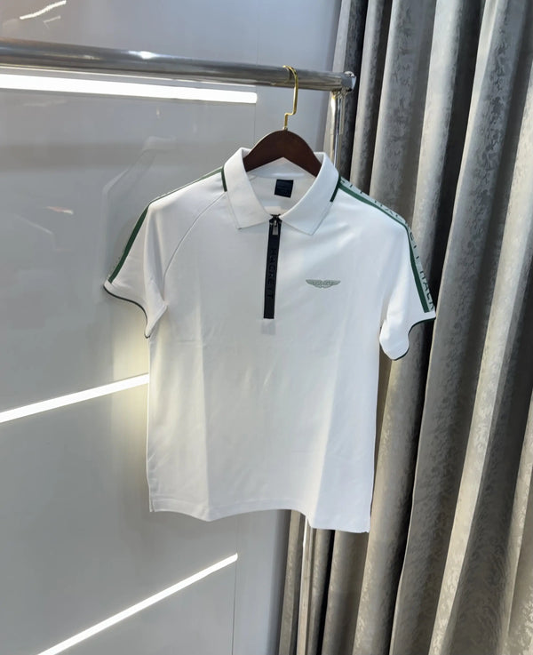 Hacket White Logo Work Premium Polo T-Shirt