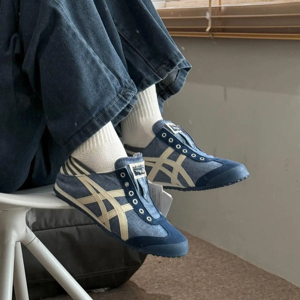 Onitsuka Tiger Mexico 66 Slip On Paraty Blue Girls D-1896