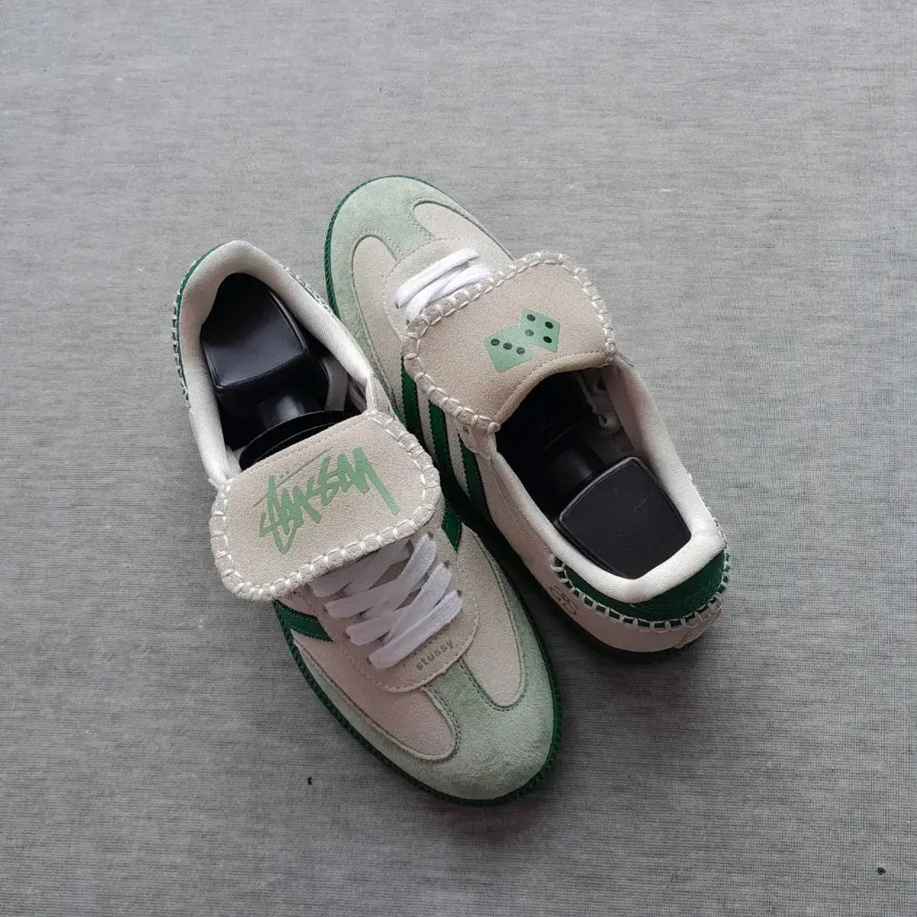 Adidas_Samba X Stussy White Green Sneaker