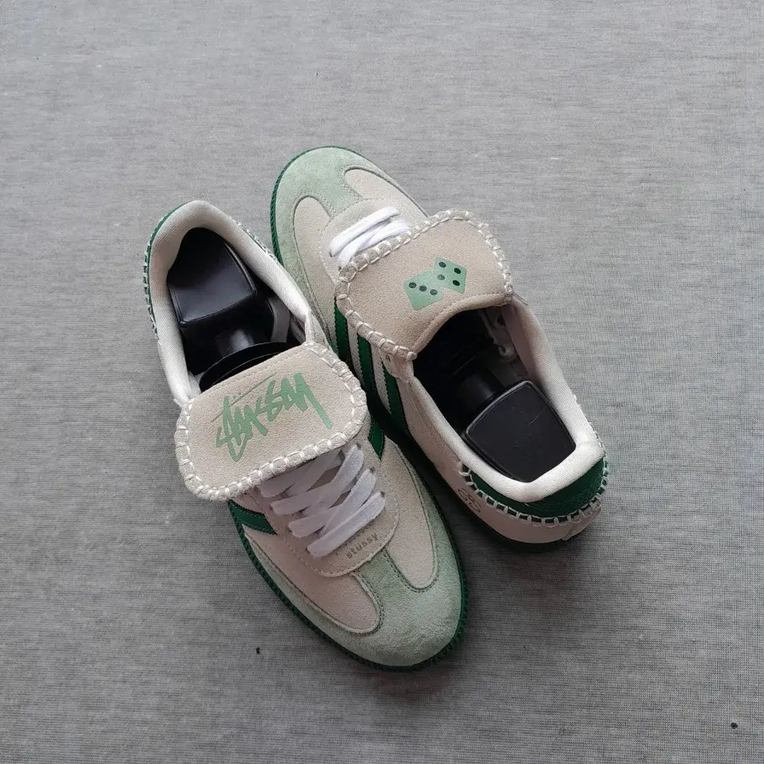 Adidas_Samba X Stussy White Green Sneaker