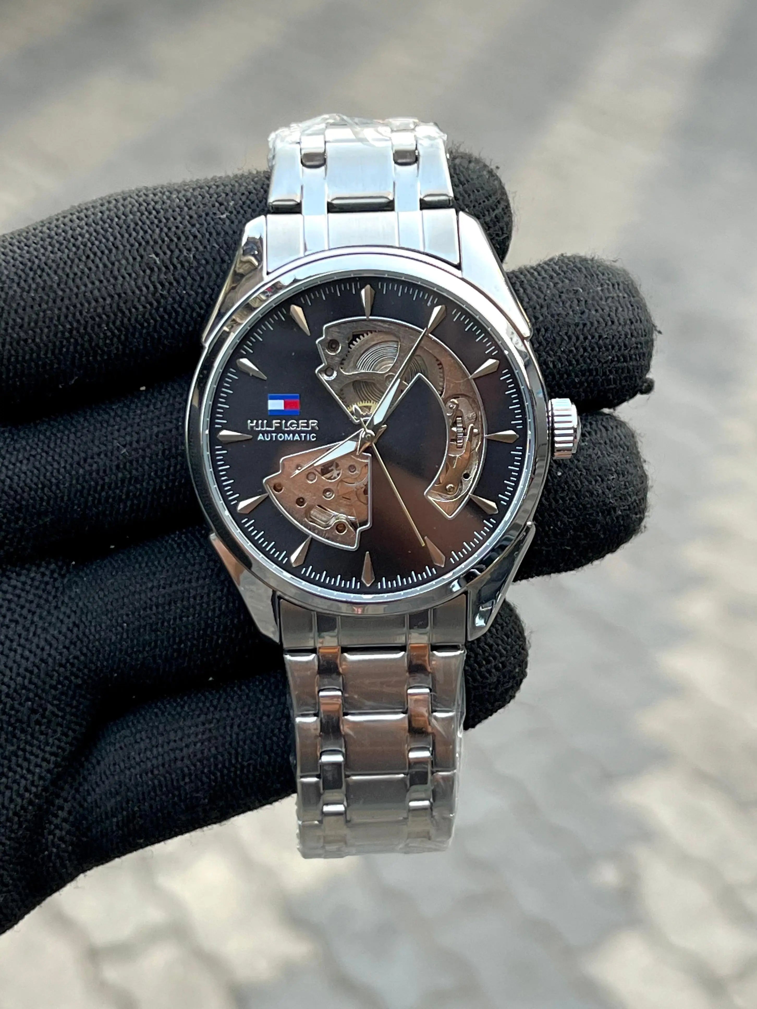 Tommy Hilfiger Automatic Silver Black Main image
