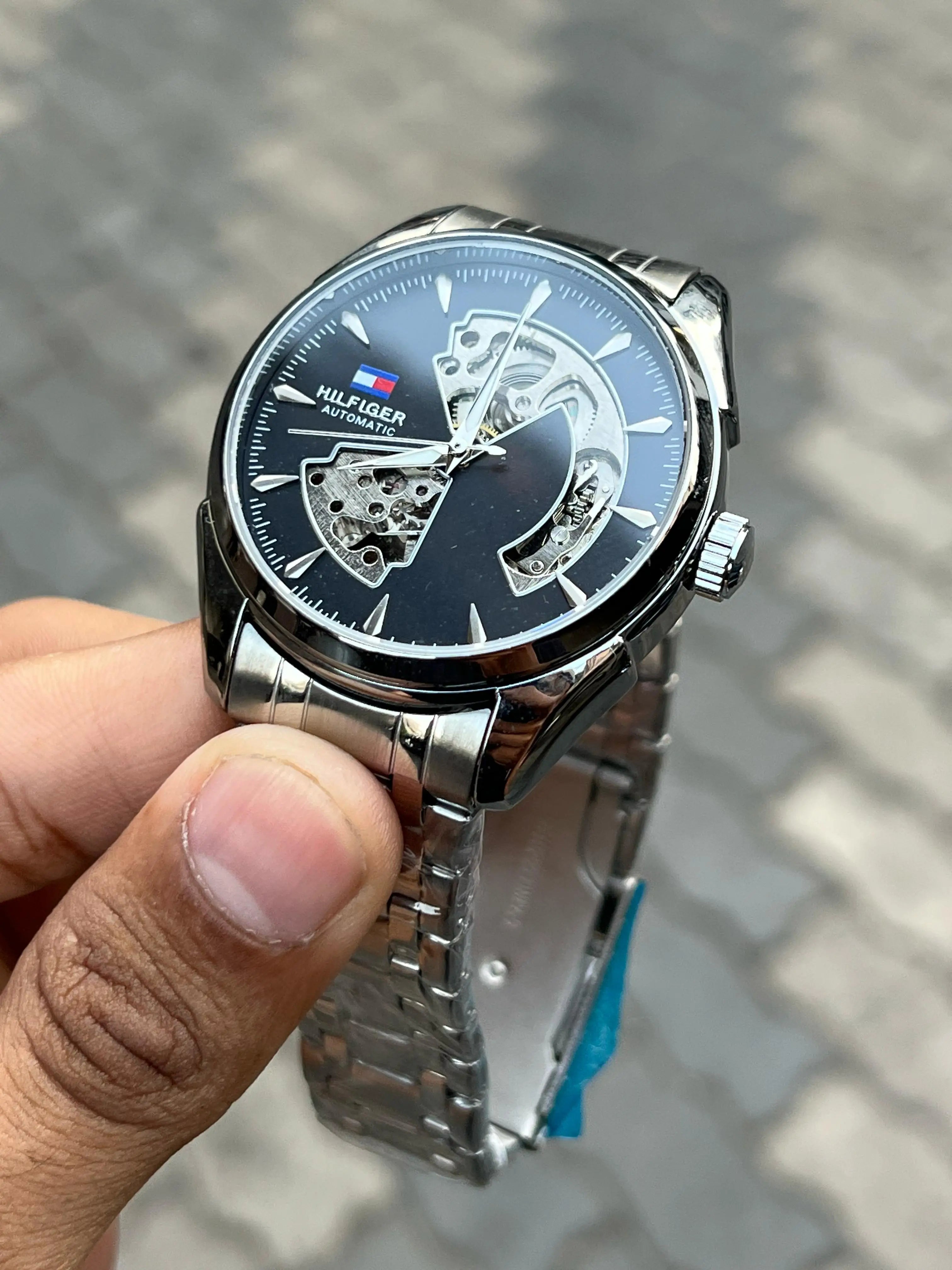 Tommy Hilfiger Automatic Silver Black Secondary image