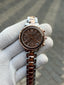 Swarovski Octea Lux Chrono Analog Two Tone Brown