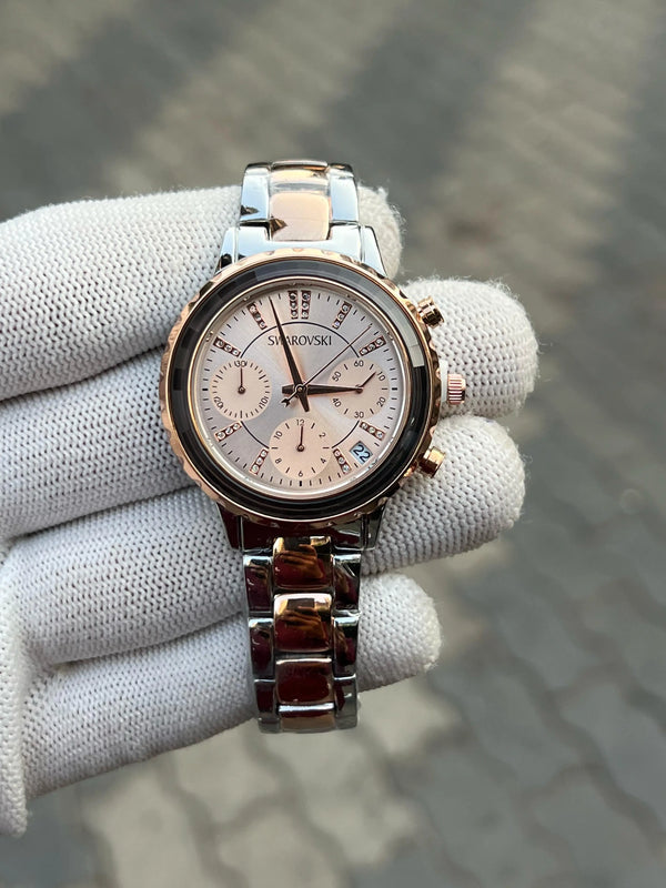 Swarovski Octea Lux Chrono Analog Two Tone Rose Gold