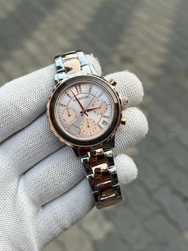 Swarovski Octea Lux Chrono Analog Two Tone Rose Gold