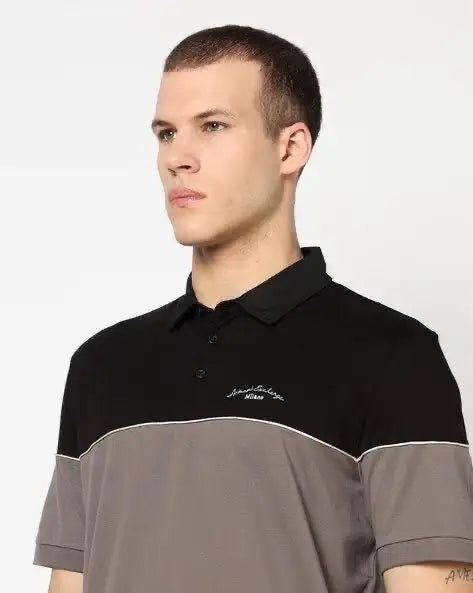 Arman i Exchange Black biege Logo Work Premium Polo T-Shirt
