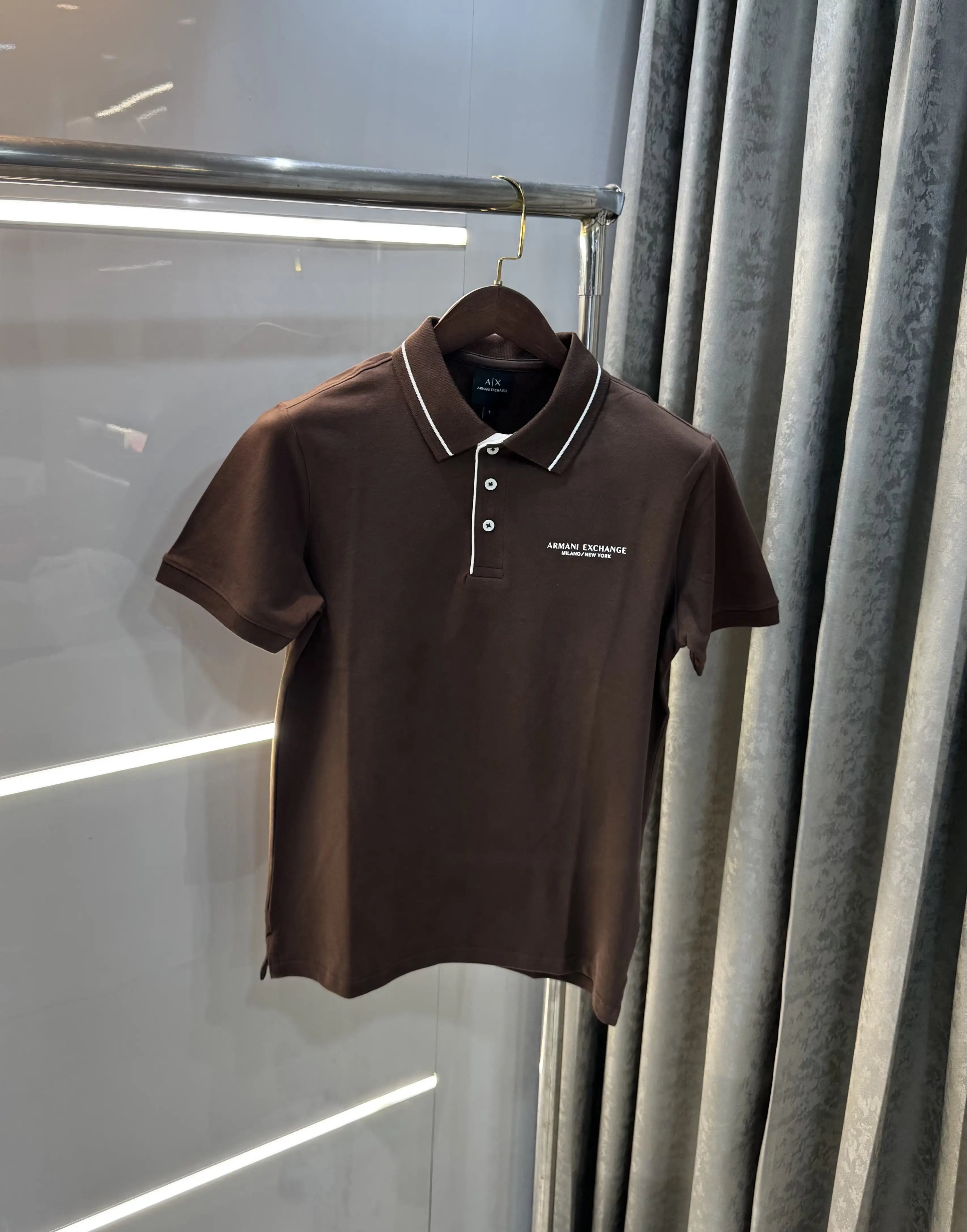 Arman i Exchange Brown Logo Work Premium Polo T-Shirt Secondary image