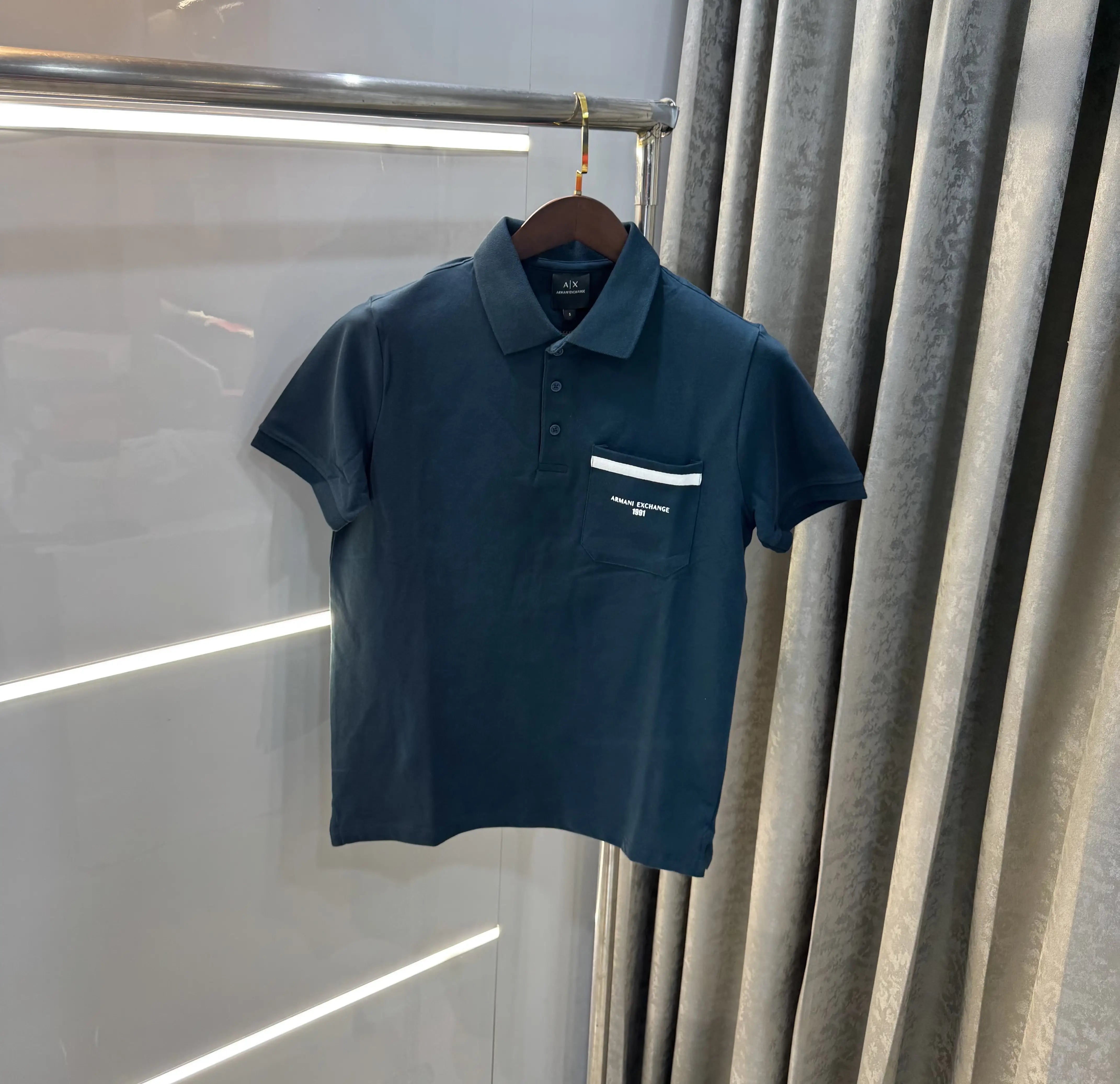 Arman i Exchange Bottle Green Logo Work Premium Polo T-Shirt Secondary image
