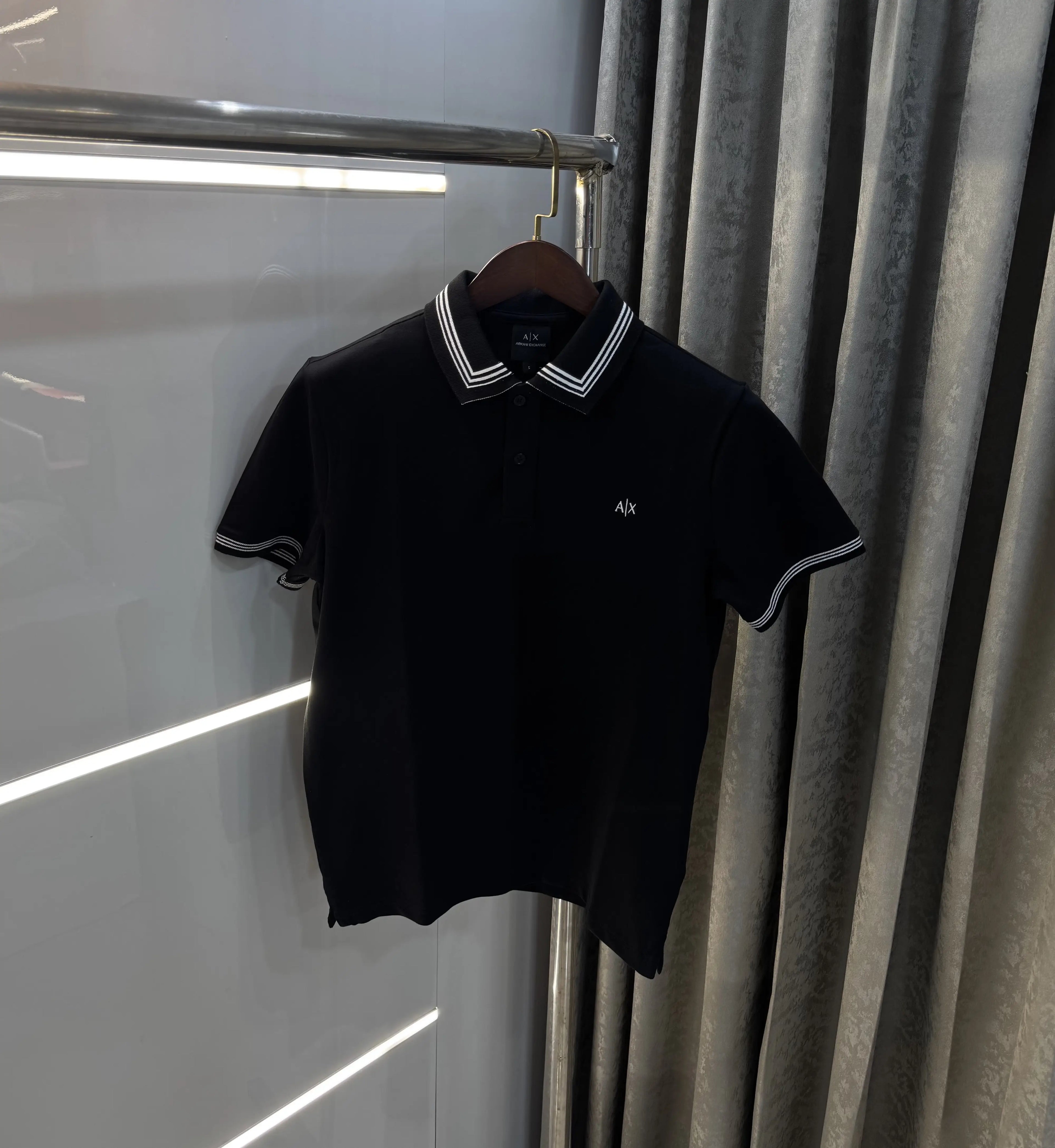 Arman i Exchange Black Logo Work Premium Polo T-Shirt