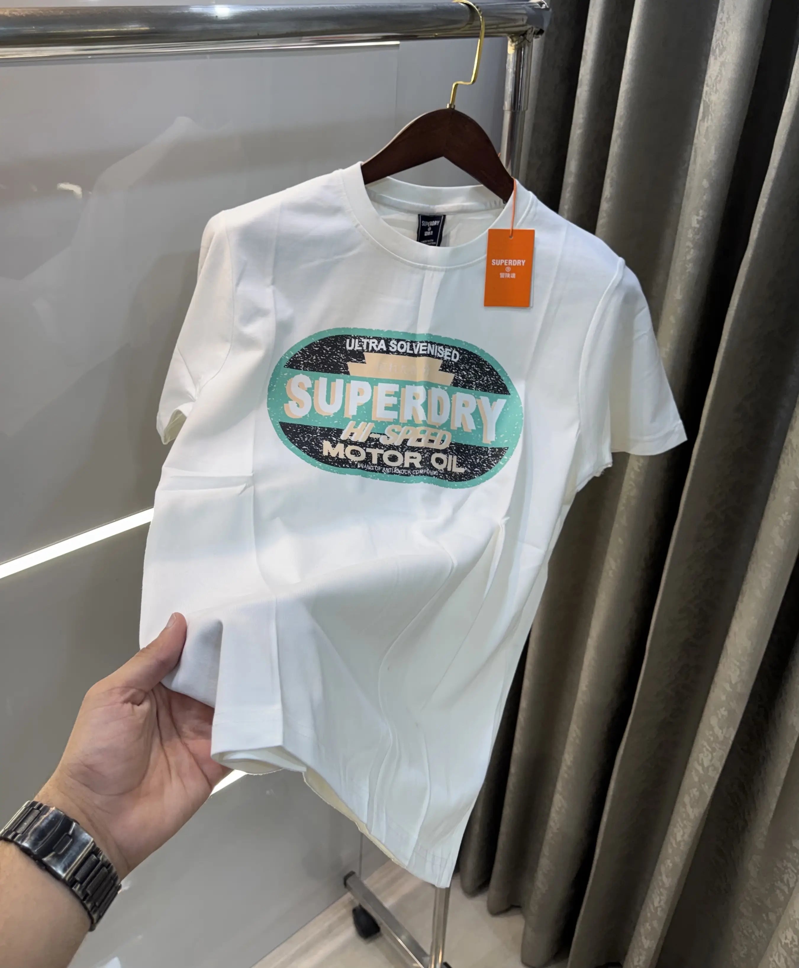 Superdry White Logo Print Premium T-shirt Main image