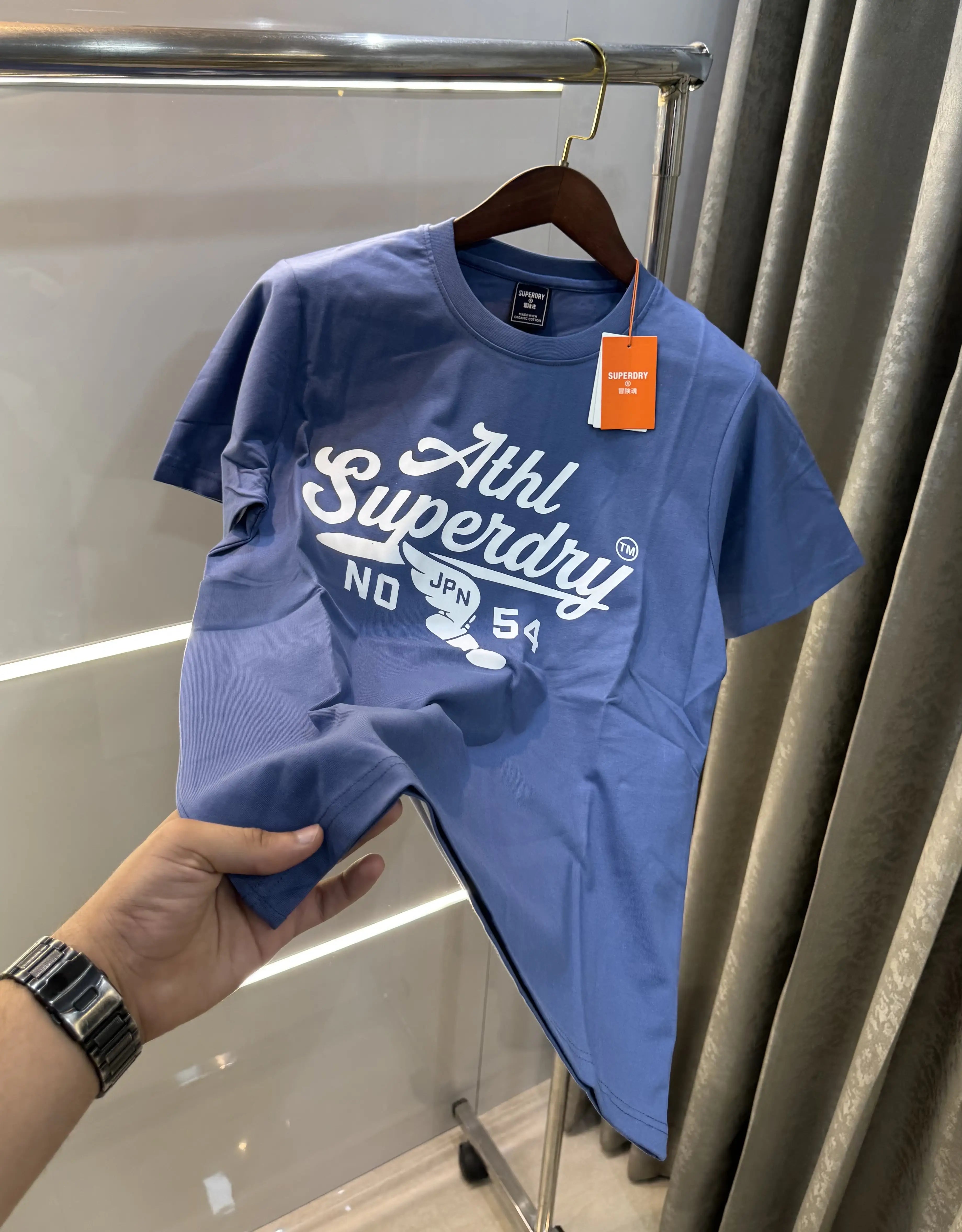 Superdry Blue Logo Print Premium T-shirt Main image