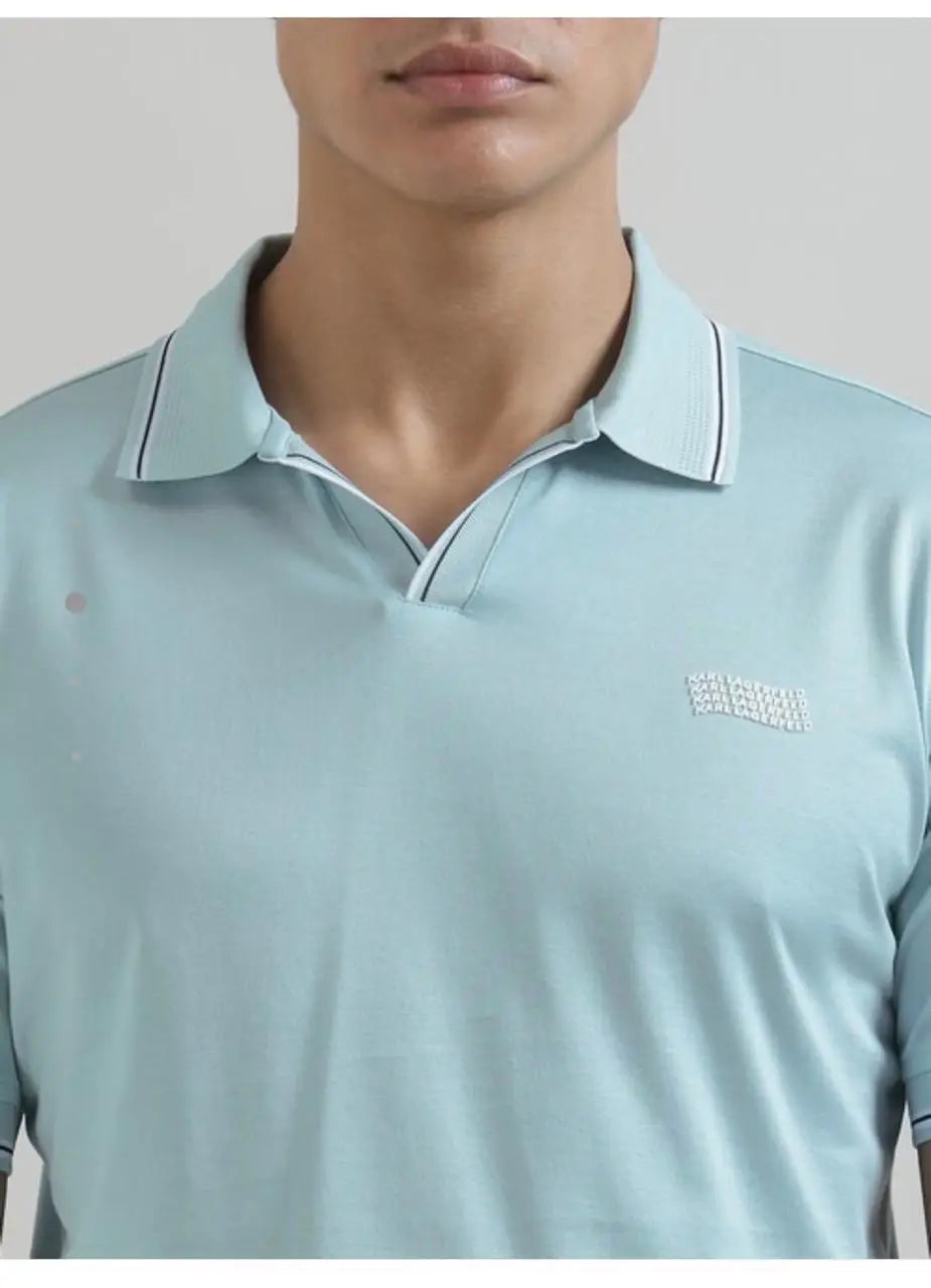 Karl Lagerfled Sky Blue Imported Polo T-Shirt Main image