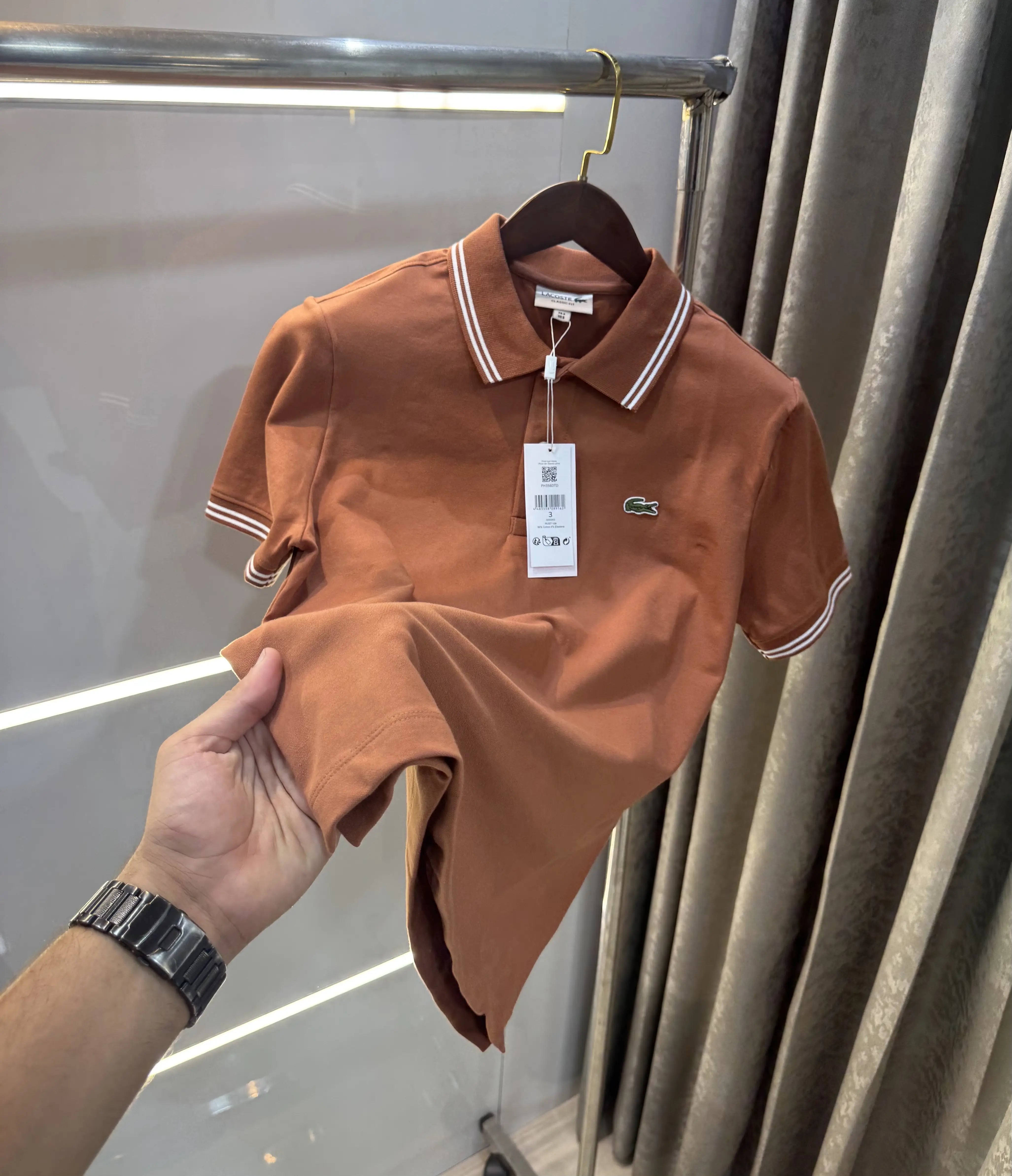 Lacost e Rust Logo Work Premium Polo T-Shirt Main image