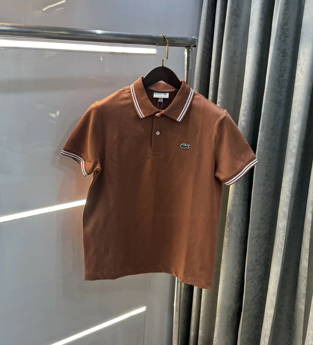Lacost e Rust Logo Work Premium Polo T-Shirt