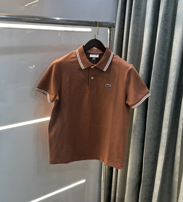 Lacost e Rust Logo Work Premium Polo T-Shirt