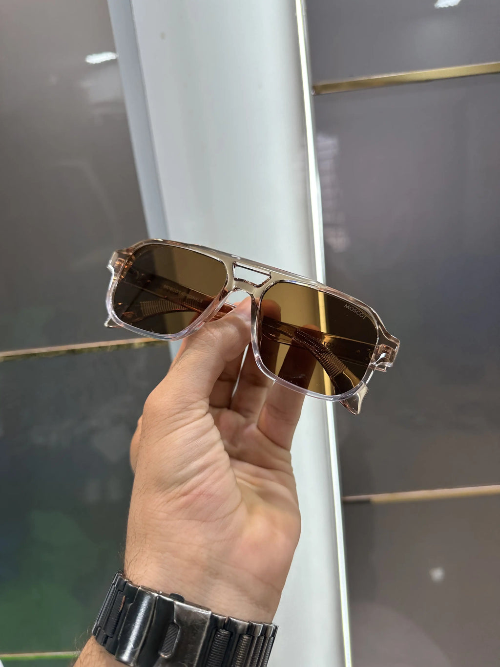 Moscot All Brown Premium Shades 381