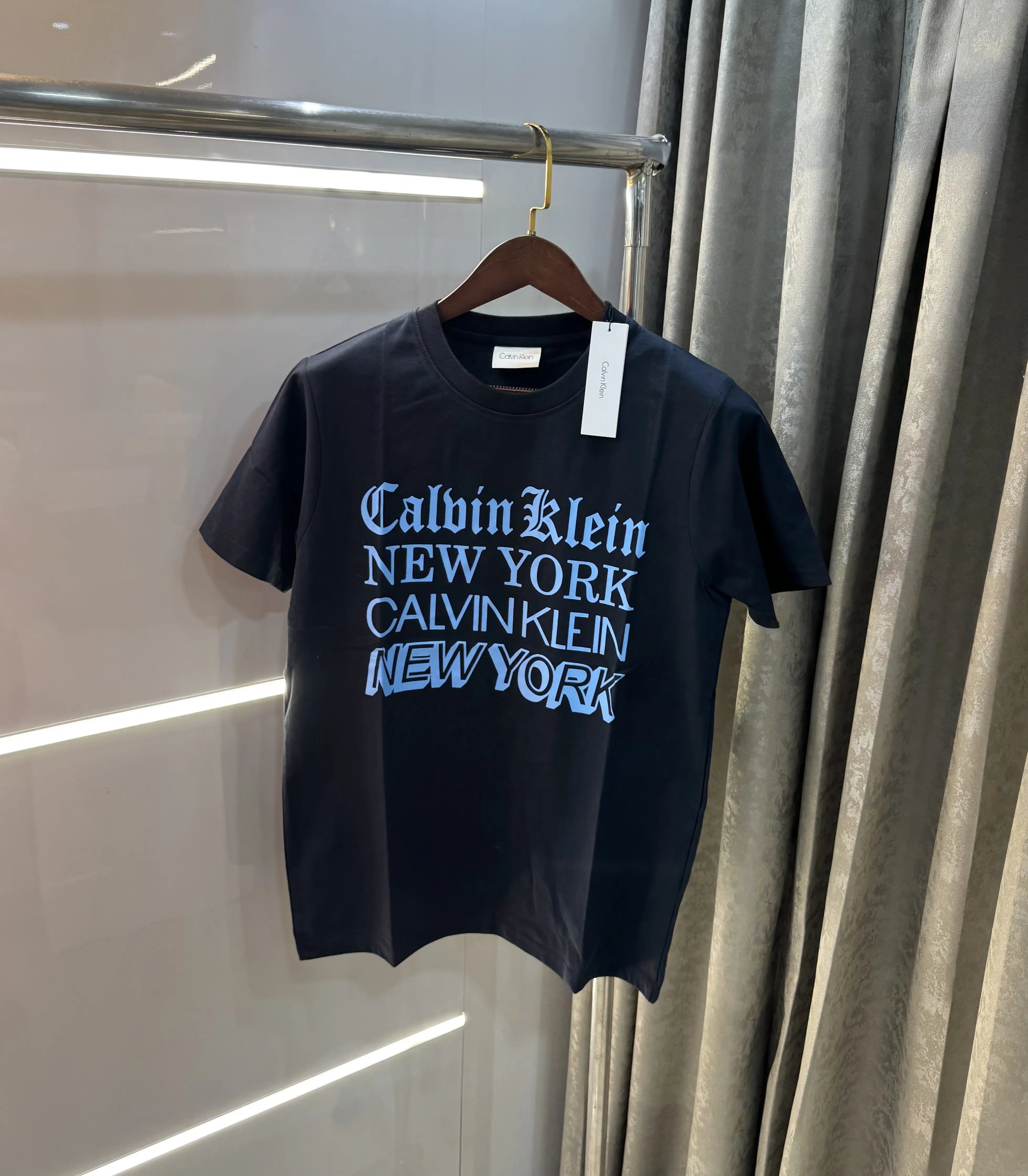 Calvin Klein Navy Blue Logo Work Premium T-Shirt Secondary image