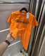 Calvin Klein Orange Logo Work Premium T-Shirt